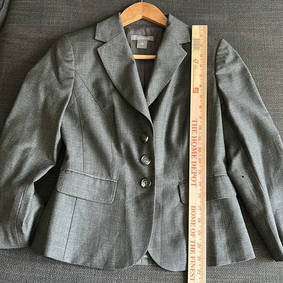 Ann Taylor Gray Blazer Jacket Size 0 - Picture 12 of 12